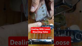 Dealing With Loose Mounting Holes  Cool Tools fender gibson telecaster stratocaster [upl. by Engamrahc712]