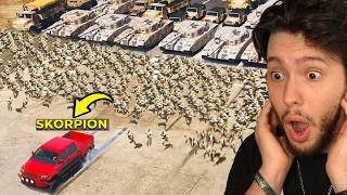 1000 MILITARES vs 1 YOUTUBER Desafio GTA 5 RP [upl. by Clevey215]