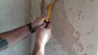 How to Remove WoodChip Wallpaper Easy Method [upl. by Graniah]