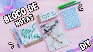 COMO FAZER CADERNOS E BLOCOS DE NOTAS  4 IDEIAS [upl. by Alamac]