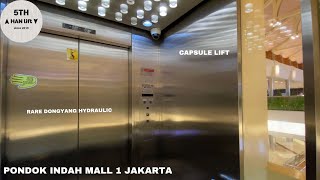 RARE Dongyang Hydraulic Scenic Elevator  Pondok Indah Mall 1  South Jakarta Pondok Indah [upl. by Notlrac]