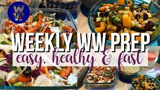 Weekly WW Meal Prep  Thai Salad Make ahead smoothies [upl. by Artinak208]