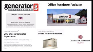 Generator SuperCenter 1 Generac Dealer in USA franchise furniture package by Ace Office Furniture [upl. by Tingey]