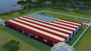 The Sims 4 Gallery Lots ep 2122 USA Flag [upl. by Madden843]