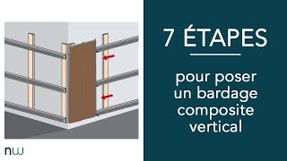 7 étapes pour poser un bardage composite vertical [upl. by Eromle]