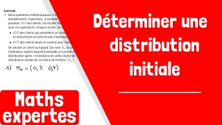 Comment déterminer une distribution initiale dans une chaîne de Markov [upl. by Caritta]