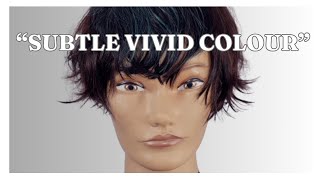 simple BOB Hair VIVID Colour Application [upl. by Iad]