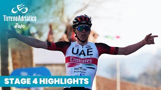 Highlights Stage 4  2022 TirrenoAdriatico EOLO [upl. by Zerlina87]