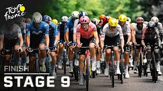 Highlights 2024 Tour de France Stage 9 finish  Cycling on NBC Sports [upl. by Eenitsed]