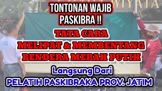 TATA CARA MELIPAT amp MEMBENTANG BENDERA MERAH PUTIH YANG BENAR [upl. by Zel]