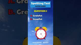 Hard English Spelling Test  Part 2 [upl. by Dougald258]