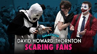 Art the Clown scares fans at GalaxyCon  David Howard Thornton [upl. by Jillayne375]