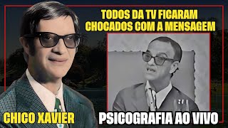 CHICO XAVIER RECEBE MENSAGEM E PSICOGRAFA NO PROGRAMA PINGA FOGO [upl. by Bonnes725]