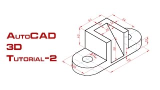 AutoCAD 3D Uygulama2 [upl. by Yarezed]