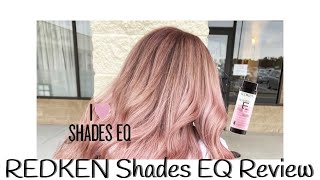 REDKEN SHADES EQ VIOLET ROSE REVIEW [upl. by Omidyar]