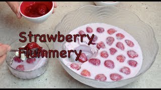 Fresh Strawberry Flummery Video Recipe cheekyricho [upl. by Reta]