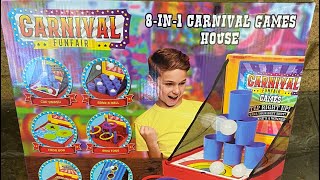 Unboxing and Testing Carnival Funfair 8 in 1 Games  My Review [upl. by Cara]