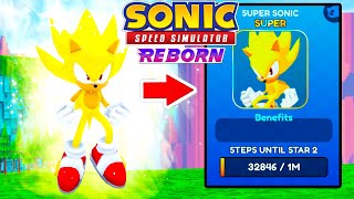 How To Unlock SUPER SONIC FAST Sonic Speed Simulator [upl. by Jeffery]