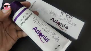 Adonia glycerine cream 15 uses in hindi dry skin ki problem ke liye best। [upl. by Nivalc]