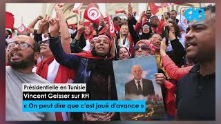 PRÉSIDENTIELLE EN TUNISIE  VINCENT GEISSER SUR RFI [upl. by Nomal]