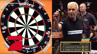 Letztes Spiel der Gruppenphase Baxxter amp van Barneveld vs Moschner amp Wright  Promi Darts WM [upl. by Aieki562]