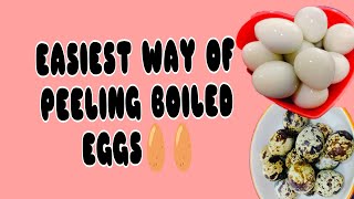 Mitt Micah💫 is liveAmust watch Easiest way of peeling boiled eggs😱🥚🥚ASMR eggssatisfying [upl. by Thorn160]