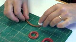 Polymer Clay Split Ring Chain Tutorial  Maggio Missing Link [upl. by Abehsile]