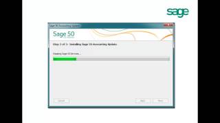 Sage 50 2014 2 1 Update Installation [upl. by Eikkin]