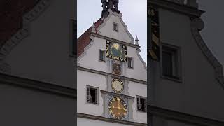 Ratstrinkstube Clock Tower Rothenburg ob der Tauber Germany [upl. by Llatsyrk]