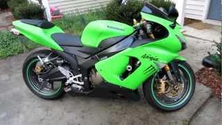 2006 Kawasaki ZX6R 636 with YOSHIMURA exhaust sound [upl. by Ahsenhoj]