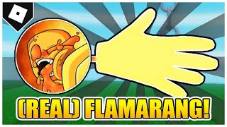 Slap Battles  FULL GUIDE How to get FLAMARANG GLOVE  quotUNDERKILLquot BADGE ROBLOX [upl. by Ly881]