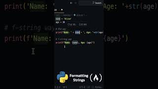 Easy Python String Formatting with fstrings [upl. by Carling]