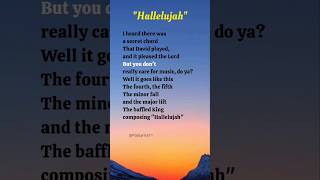 quotHallelujahquot Cover Verse1 Lyrics  Lucy Thomas shorts lyrics hallelujah lucythomas music [upl. by Akiemahs]