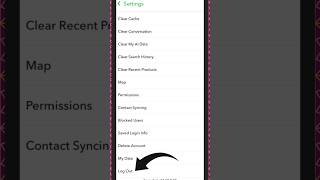 How to log out from snapchat account  How to logout snapchat shortsfeed shorts logout tech [upl. by Ateuqram300]