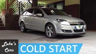 OPEL Astra H 19 CDTi Cold Start [upl. by Eilak]