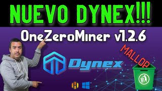 ACTUALIZACION DYNEX SIN MALLOB NUEVA MINERIA DE DNY [upl. by Hadeehuat]