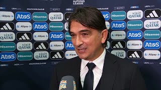 Zlatko Dalić on Croatia drawing France in the Nations League QF [upl. by Yenots202]