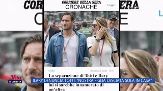 Ilary denuncia Totti per abbandono di minore  La Vita in diretta 20112024 [upl. by Mieka]