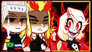 Hashiras react to Charlie Morningstar Hazbin Hotel [upl. by Arraeis589]