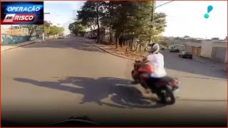 Policiais da Rocam caçam motociclista em perseguição eletrizante [upl. by Lashond]