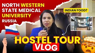 North Western State Medical University Russia  St Petersburg Hostel Facilities For Indian Students [upl. by Aihsatan]