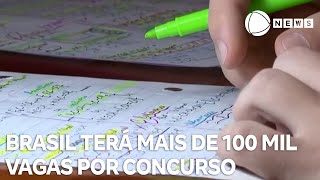 Brasil terá mais de 100 mil vagas por concurso público em 2024 [upl. by Walke]