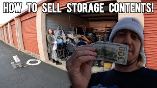 How To Sell Storage Auction Contents [upl. by Ylrebmi]