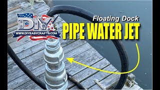 DIY Floating Dock Pipe Garden Hose Water Jet from DIYeasycrafts [upl. by Ennair]