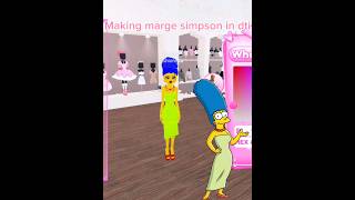 Making Marge Simpson in Dress to impress roblox [upl. by Brotherson]