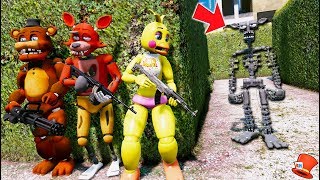 CAN THE ANIMATRONICS HIDE FROM THE SCARY ENDOSKELETON GTA 5 Mods RedHatter [upl. by Selinski]