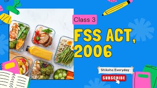 FSS ACT 2006  CLASS 3  Definitions covered  foodsafetyofficerexam fssact2006 [upl. by Tiffanie]