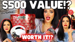 500 WORTH OF MAC IS IT ANY GOOD MAC Advent Unboxing 25 Calendars of Christmas 16 [upl. by Yelad423]