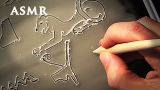 ASMR Egyptian Hieroglyphs Carving on Wax Tablet  1 hour Soft Spoken [upl. by Oluas]