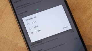 How to change your phone Refresh rate  Update any Android to 120hz display [upl. by Arolf]